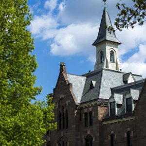 spire of campus building